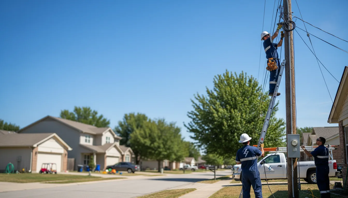 Residential electrician providing installation services in Sunfield, MI
